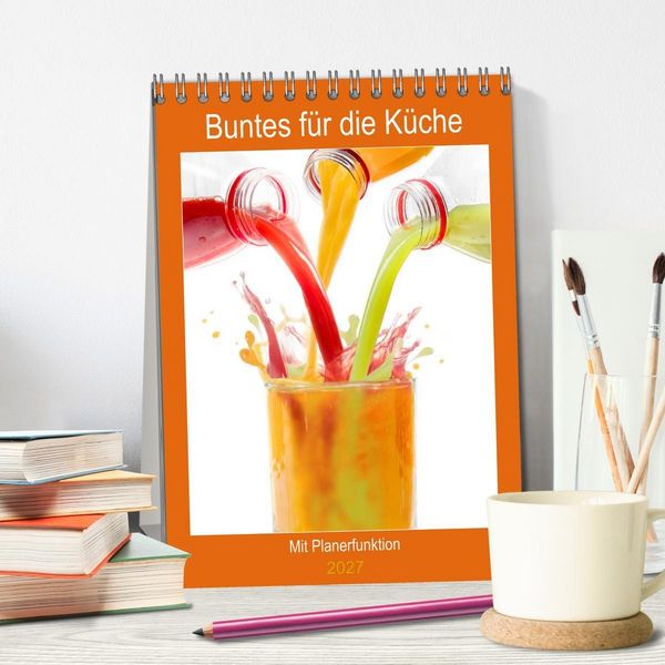 Produktbild: Buntes f&uuml;r die K&uuml;che (Tischkalender 2027 DIN A5 hoch), CALVENDO Monatskalender