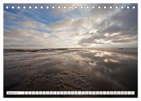 Produktbild: Meerblick - die Nordsee (Tischkalender 2027 DIN A5 quer), CALVENDO Monatskalender