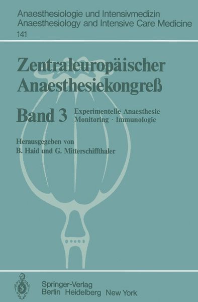 Produktbild: Zentraleurop&auml;ischer Anaesthesiekongre&szlig;