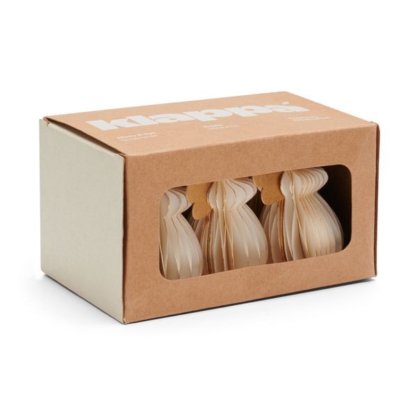 Produktbild: Engel 6er Set Wabendekor 6 cm "wei&szlig;"