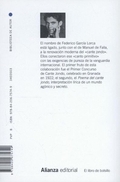 Produktbild: Poema del cante jondo