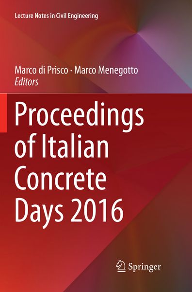 Produktbild: Proceedings of Italian Concrete Days 2016