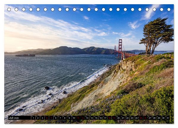 Produktbild: San Francisco Moments (Tischkalender 2026 DIN A5 quer), CALVENDO Monatskalender
