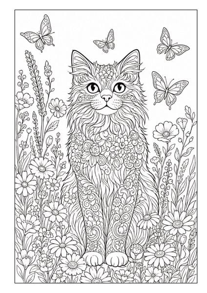 Produktbild: Mandala Malbuch Katzen f&uuml;r Kinder ab 8 Jahren, Teenager und Erwachsene mit 50 sch&ouml;nen Ausmalmotiven