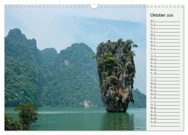 Produktbild: Asien - Thailand und Kambodscha (Wandkalender 2026 DIN A3 quer), CALVENDO Monatskalender