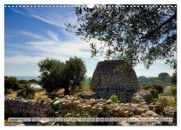 Produktbild: il Salento Kulturlandschaft zwischen zwei Meeren (Wandkalender 2026 DIN A3 quer), CALVENDO Monatskalender