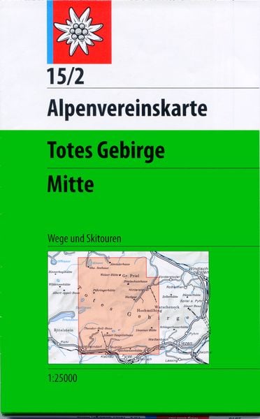 Produktbild: DAV Alpenvereinskarte 15/2 Totes Gebirge Mitte 1 : 25 000 Wegmarkierungen