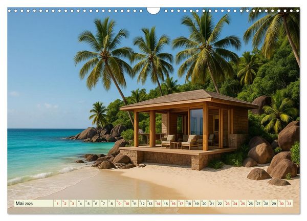 Produktbild: Paradiese der Stille - Orte zum Tr&auml;umen (Wandkalender 2026 DIN A3 quer), CALVENDO Monatskalender