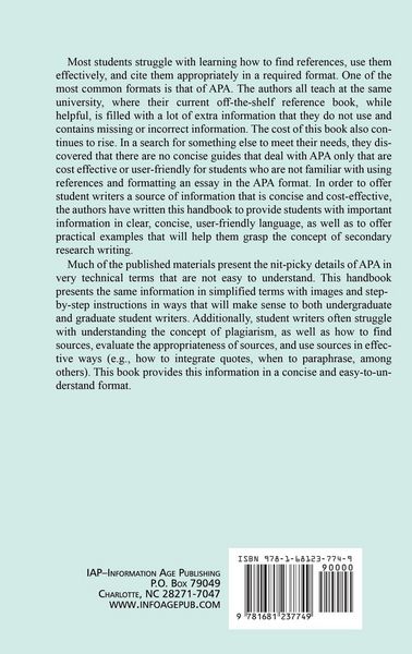 Produktbild: The Concise APA Handbook