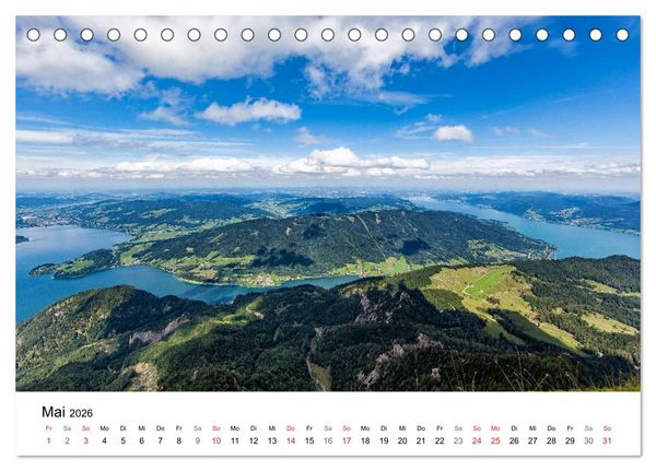 Produktbild: Salzkammergut - Die sch&ouml;nsten Seen Ober&ouml;sterreichs (Tischkalender 2026 DIN A5 quer), CALVENDO Monatskalender