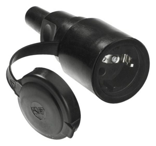 Produktbild: Bachmann 919.177 Schutzkontaktkupplung Gummi, Silikon 250 V Schwarz IP44