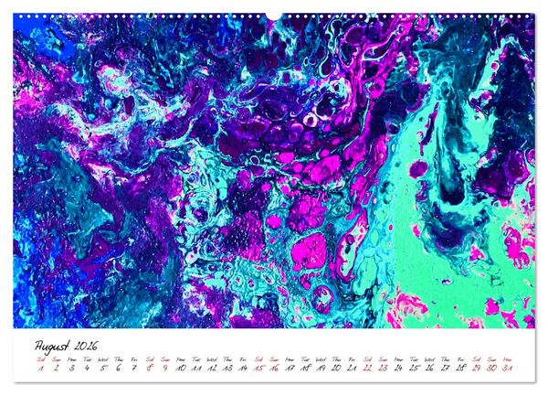 Produktbild: Your abstract colourful year (High Quality Premium Wall Calendar 2026 DIN A2 landscape),CALVENDO 12 Month Wall Calendar
