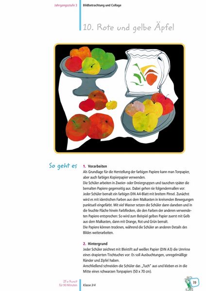 Produktbild: 25 x Kunst f&uuml;r 90 Minuten &ndash; Klasse 3/4