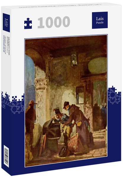 Lais Puzzle Carl Spitzweg - Zollrevision (Päpstliche Zollwache) 1000 Teile
