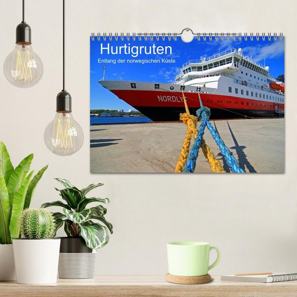 Produktbild: Hurtigruten - Entlang der norwegischen K&uuml;ste (Wandkalender 2026 DIN A4 quer), CALVENDO Monatskalender