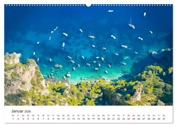 Produktbild: Capri - Im Golf von Neapel. (hochwertiger Premium Wandkalender 2026 DIN A2 quer), Kunstdruck in Hochglanz