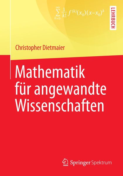Produktbild: Mathematik f&uuml;r angewandte Wissenschaften