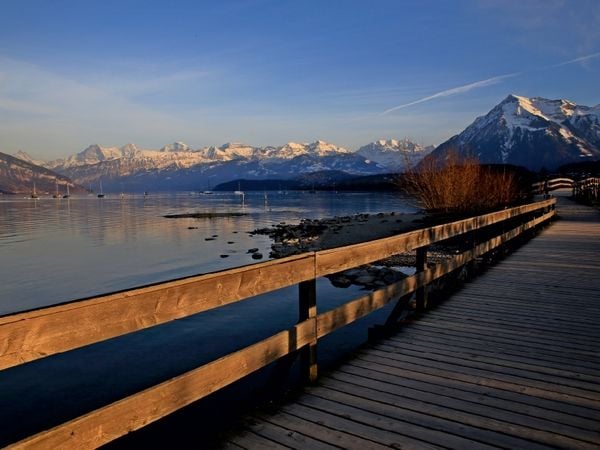 Produktbild: CALVENDO Puzzle Thunersee, Berner Oberland, Schweiz | 1000 Teile Lege-Gr&ouml;&szlig;e 64x48cm Foto-Puzzle f&uuml;r gl&uuml;ckliche Stunden