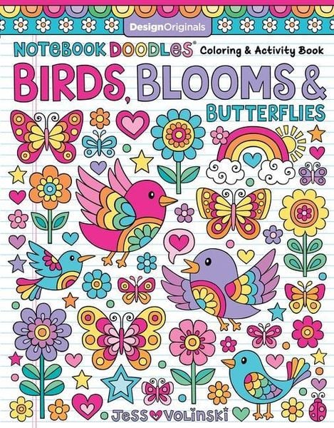 Produktbild: Notebook Doodles Birds, Blooms and Butterflies