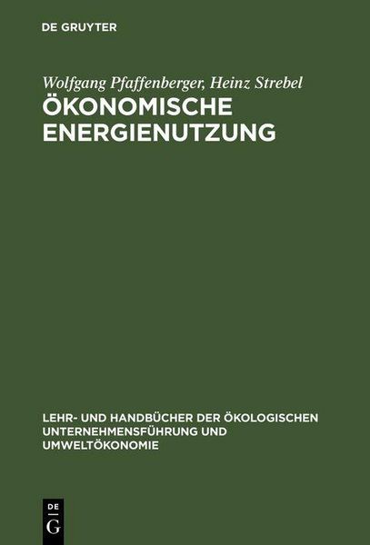 Produktbild: &Ouml;konomische Energienutzung
