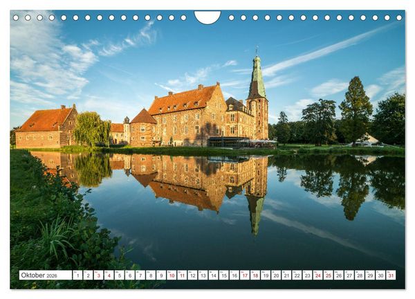 Produktbild: Wasserschl&ouml;sser im M&uuml;nsterland (Wandkalender 2026 DIN A4 quer), CALVENDO Monatskalender