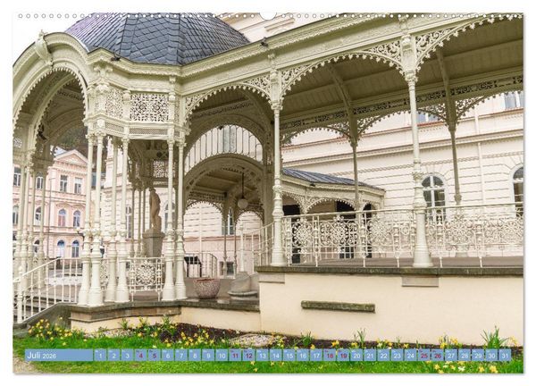 Produktbild: Karlovy Vary - Stadt der heilenden Quellen (Wandkalender 2026 DIN A2 quer), CALVENDO Monatskalender