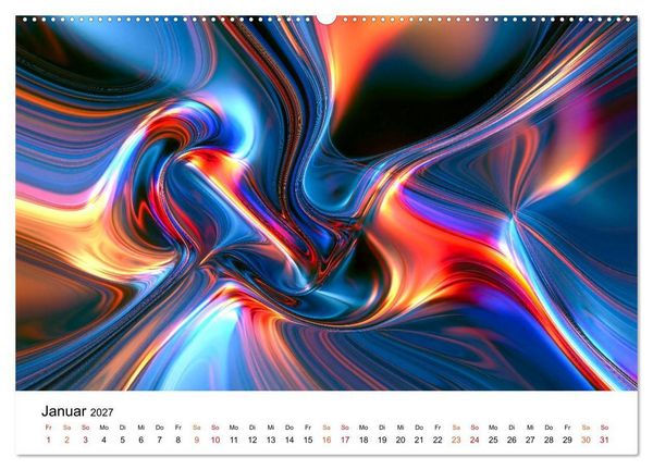 Produktbild: Spektrale Formwelten (hochwertiger Premium Wandkalender 2027 DIN A2 quer), Kunstdruck in Hochglanz