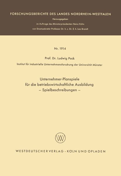 Produktbild: Unternehmer-Planspiele f&uuml;r die betriebswirtschaftliche Ausbildung