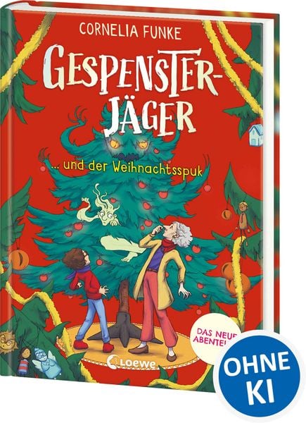 Gespensterjäger und der Weihnachtsspuk (Band 5) - Mit 8 illustrierten Farbseiten, Gebundene Ausgabe von Cornelia Funke, Loewe, 9783743221420
