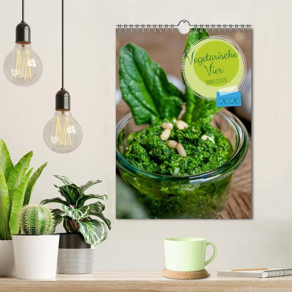 Produktbild: Vegetarische Vier Jahreszeiten (Wandkalender 2026 DIN A4 hoch), CALVENDO Monatskalender