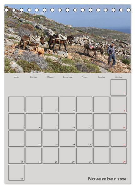 Produktbild: Kykladen, Perlen der &Auml;g&auml;is (Tischkalender 2026 DIN A5 hoch), CALVENDO Monatskalender