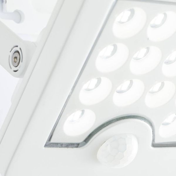 Produktbild: Brilliant Luton G40420/05 Solar-Au&szlig;enwandleuchte mit Bewegungsmelder LED 4W Wei&szlig;