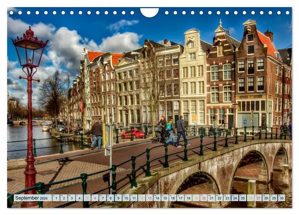 Produktbild: Amsterdam - Venedig des Nordens (Wandkalender 2026 DIN A4 quer), CALVENDO Monatskalender