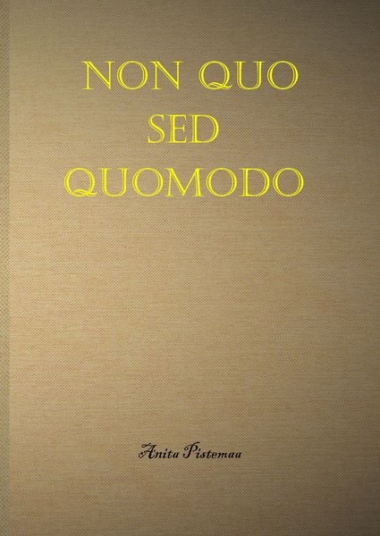 Produktbild: Non quo sed quomodo