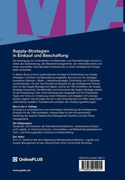 Produktbild: Supply-Strategien in Einkauf und Beschaffung