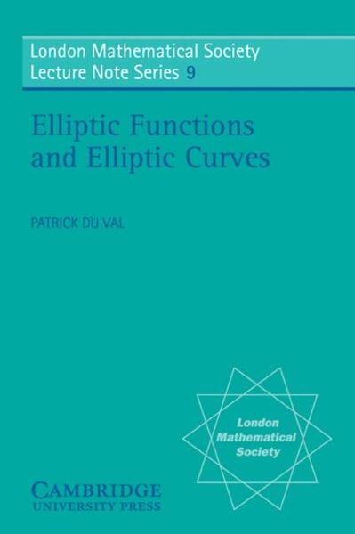 Produktbild: Elliptic Functions and Elliptic Curves