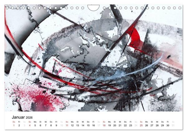 Produktbild: Abstrakte Aquarelle (Wandkalender 2026 DIN A4 quer), CALVENDO Monatskalender