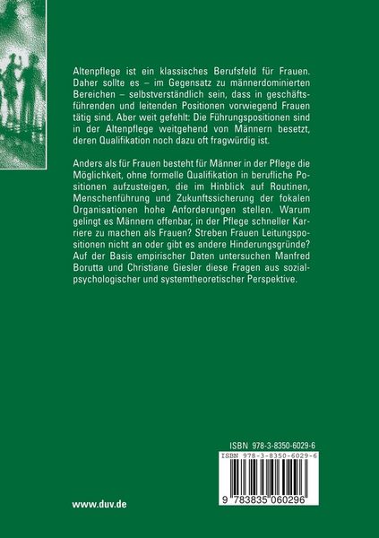 Produktbild: Karriereverl&auml;ufe von Frauen und M&auml;nnern in der Altenpflege