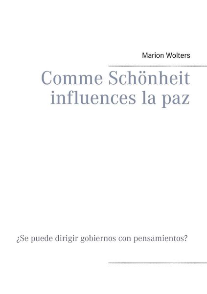 Produktbild: Comme Sch&ouml;nheit influences la paz