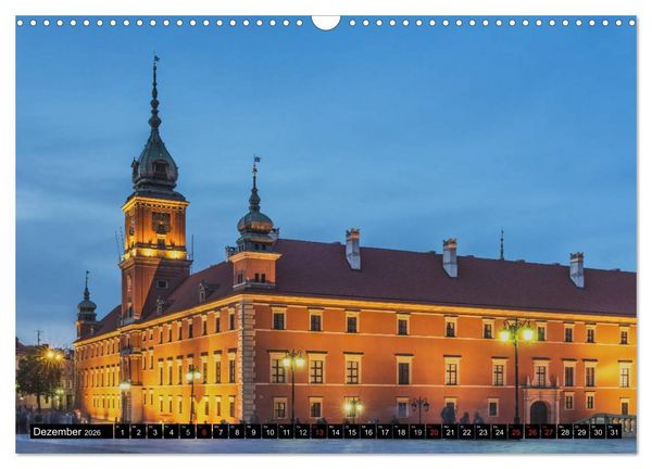 Produktbild: Ein Wochenende in Warschau (Wandkalender 2026 DIN A3 quer), CALVENDO Monatskalender