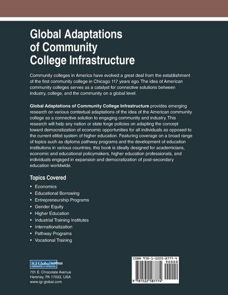 Produktbild: Global Adaptations of Community College Infrastructure