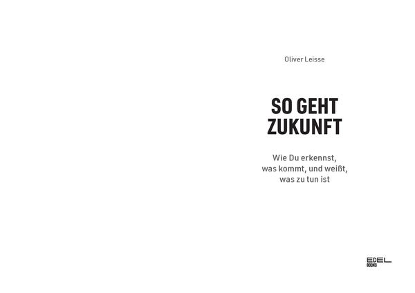 Produktbild: So geht Zukunft