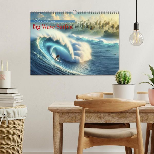 Produktbild: Big Wave Surfen (Wandkalender 2026 DIN A3 quer), CALVENDO Monatskalender