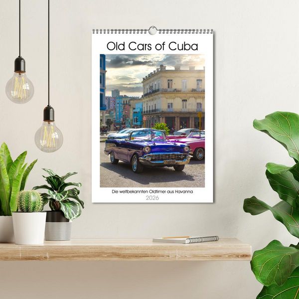 Produktbild: Old Cars of Cuba (Wandkalender 2026 DIN A3 hoch), CALVENDO Monatskalender