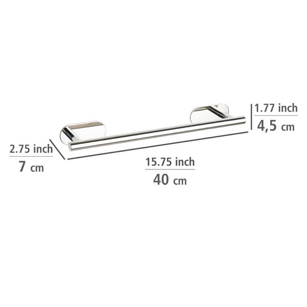 Produktbild: Turbo-Loc&reg; Badetuchstange Mod. Orea Shine, 40 cm, Befestigen ohne bohren