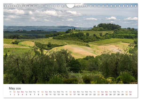 Produktbild: Tuscany A color palette (Wall Calendar 2026 DIN A4 landscape), CALVENDO 12 Month Wall Calendar