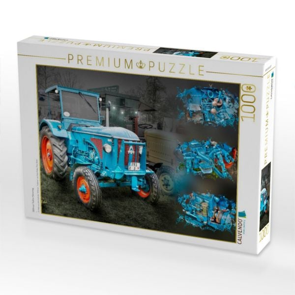Produktbild: CALVENDO Puzzle Oldtimer Traktor Hanomag | 1000 Teile Lege-Gr&ouml;&szlig;e 64x48cm Foto-Puzzle f&uuml;r gl&uuml;ckliche Stunden