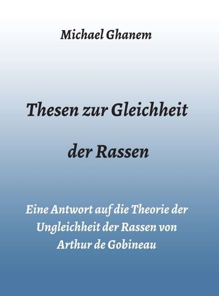Produktbild: Thesen zur Gleichheit der Rassen