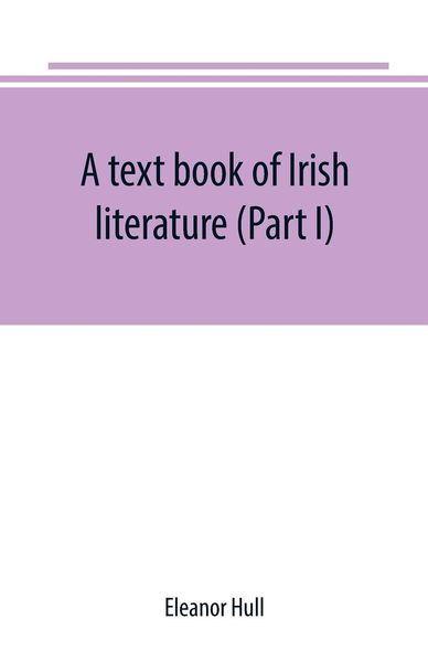 Produktbild: A text book of Irish literature (Part I)