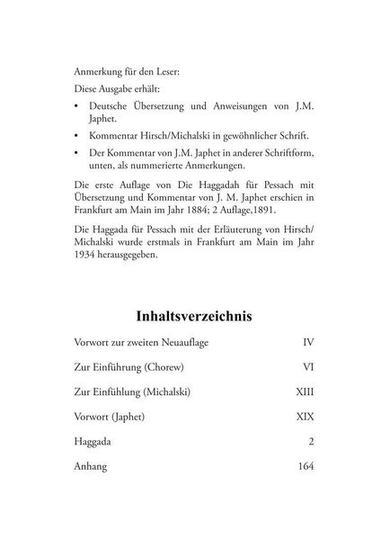 Produktbild: Hirsch-Haggada